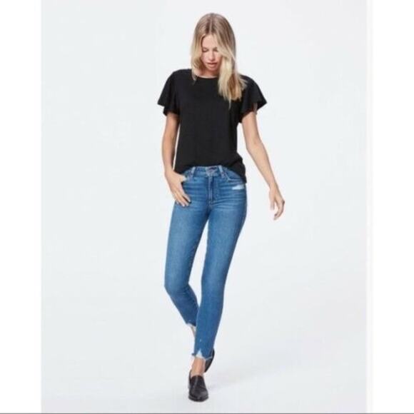 Paige Hoxton Ankle Skinny Jazlyn Destructed Size 24 - Picture 1 of 8
